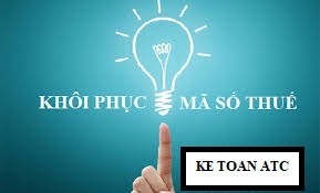 Học kế toán tại thanh hóa Làm cách nào để khôi phục mã số thuế? Bạn đã biết cách chưa?Nếu chưa hãy cùng cập nhật ngay cùng kế toán ATC nhé!