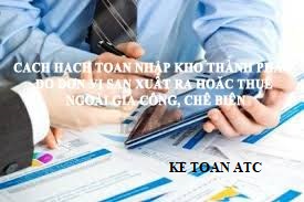 Hoc ke toan cap toc o thanh hoa Thành phẩm là sản phẩm hoàn thiện của quá trình sản xuất, chế biến. Vậy cách hạch toán nhập kho thành phẩm
