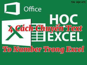 Trung tâm tin học văn phòng ở Thanh Hóa Vì vậy trong bài viết này mình sẽ hướng dẫn các bạn chuyển đổi từ hàm text sang number.
