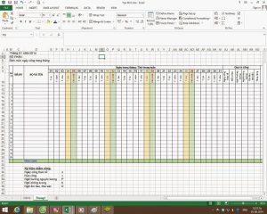 Hướng dẫn bạn cách làm bảng chấm công cho nhân viên trên Excel