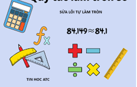 Học tin học văn phòng ở Thanh Hóa Nếu excel tự làm tròn số thì phải xử lý như thế nào? Tin học ATC sẽ hướng dẫn các bạn trong bài