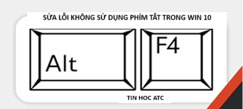 Học tin học văn phòng tại Thanh Hóa Bạn đang không sử dụng được phím tắt trên win 10? Tin học ATC xin mách bạn cách sửa lỗi này nhé!