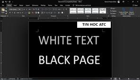 Lop tin hoc van phong tai Thanh Hoa Nếu bạn muốn biết cách sửa lỗi word bị nền đen thì mời bạn tham khảo bài viết này của tin học ATC nhé!
