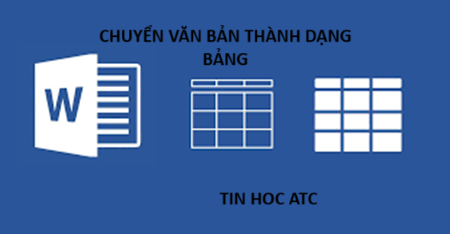 Trung tâm tin học tại thanh hóa Bạn đang cần chuyển văn bản thành dạng bảng hoặc ngược lại hãy thử ngay cách làm dưới đây nhé!