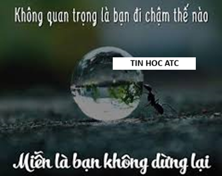 Học tin học cấp tốc ở thanh hóa “Không quan trọng là nhanh hay chậm, quan trọng là bạn vẫn tiến lên mỗi ngày".Đây là câu nói nhấn mạnh