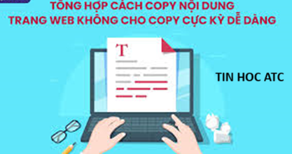 Trung tam tin hoc tai thanh hoa Có những nội dung trên mạng mà bạn không copy được, tin học ATC có giải pháp dành cho bạn đây:Sử dụng