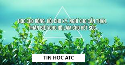 Học tin học văn phòng ở Thanh Hóa Học tập không phải là dồn ép tất cả mọi thứ vào trong đầu, mà là biết cách chọn lọc, tiếp thu vừa đủ