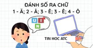 Học tin học thực hành ở thanh hóa Bạn đang gặp tình trạng gõ số trong Word nhưng lại hiển thị thành chữ như “1 ra ă”, “2 ra â”, “3 ra ê”, “