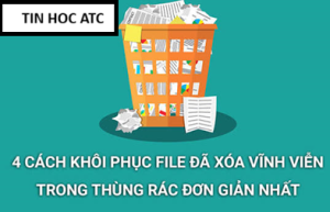 Học tin học thực hành tại thanh hóa Cảm giác lỡ tay nhấn tổ hợp phím "hủy diệt" Shift + Delete hay tiện tay bấm "Empty Recycle Bin" dọn